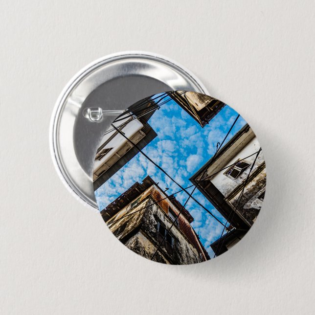 Sky Over Stonetown, Zanzibar Button (Front & Back)