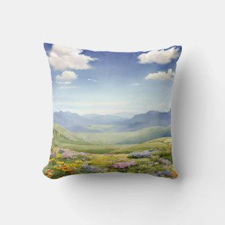sky painting pillow cushion