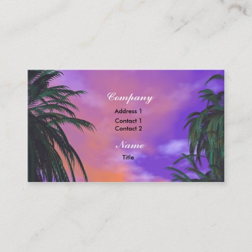 Sky Palms - Business Business Card