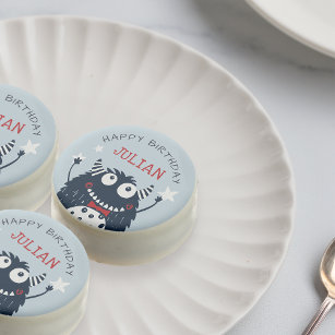 Personalised Cookie Monster Party Supplies & Favours Tagged Party Packs -  Katie J Design and Events