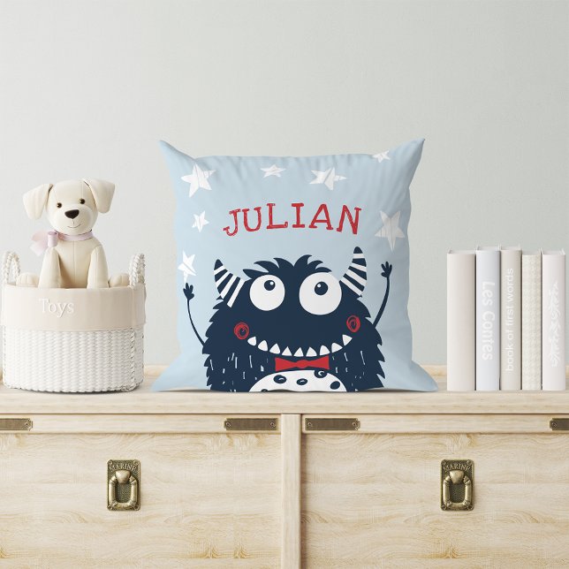 Sky | Personalized Monster Throw Pillow (Creator Uploaded)