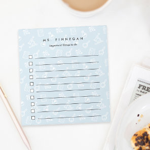 Sky | Personalized Science Teacher To-Do List Notepad