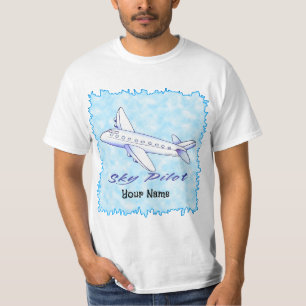 Sky Pilot Blue Airplane T-Shirt