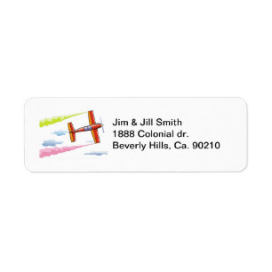 Sky Plane Flying Label