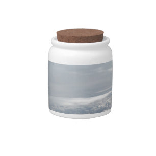 Sky, Plane View, Beautiful Clouds Candy Jar