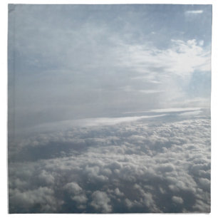 Sky, Plane View, Beautiful Clouds Cloth Napkin