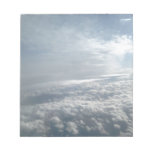 Sky, Plane View, Beautiful Clouds Notepad at Zazzle