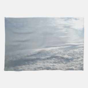 Sky, Plane View, Beautiful Clouds Towel