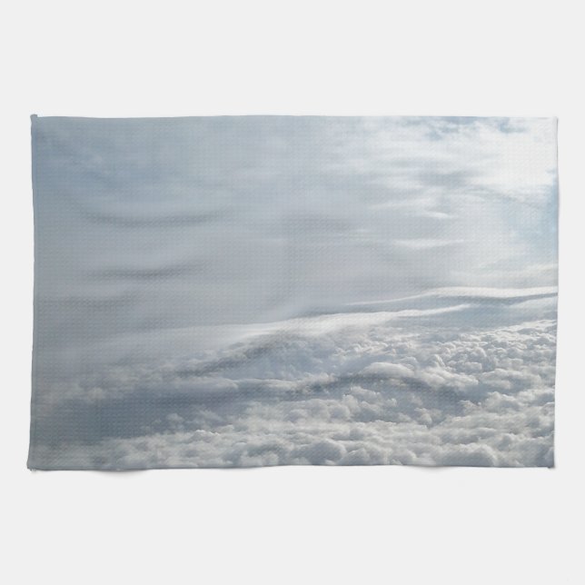 Sky, Plane View, Beautiful Clouds Towel (Horizontal)