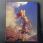 Sky Plaque<br><div class="desc">A maiden stands on a mountain enjoying the beauty of the sky.</div>