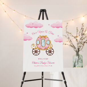 Sky Princess Carriage Baby Shower Welcome Sign