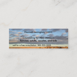 Sky Professional Therapy Counselor Minicard Mini Business Card
