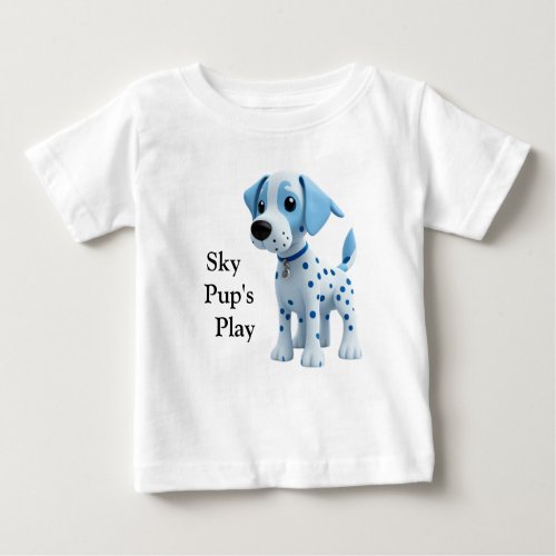 Sky Pups Play Baby T_Shirt