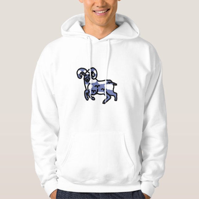 Sky Ram Silhouette  Hoodie (Front)