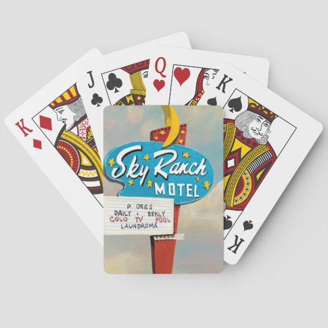 Sky Ranch Motel Sign Poker Cards (Back)