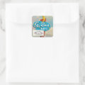 Sky Ranch Motel Sign Square Sticker | Zazzle