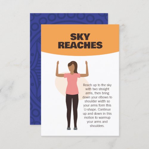 Sky Reaches _ Personalized Exercise Fitness Cards