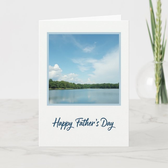 Sky Reflection Fathers Day Card (Front)