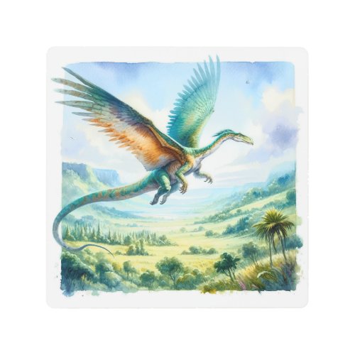 Sky Ruler The Quetzalcoatlus REF34 _ Watercolor Metal Print