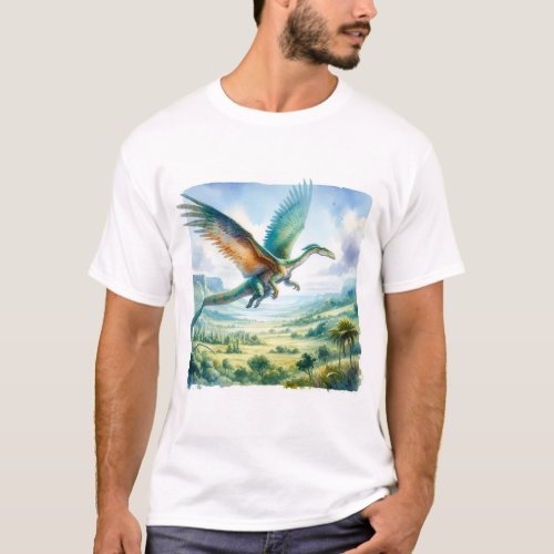 Sky Ruler The Quetzalcoatlus REF34 _ Watercolor T_Shirt