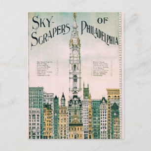 Sky Scrapers of Philadelphia Postcard
