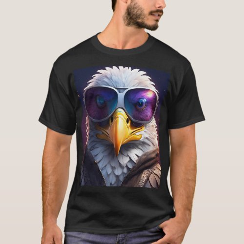 Sky Soarer Majestic Eagle Design T_Shirt