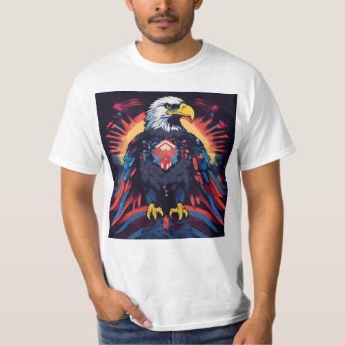  Sky Sovereign Majestic Eagle Graphic T_Shirt