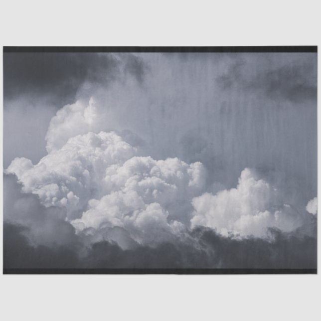 Sky Stormy Clouds Decoupage Tissue Paper (Front)