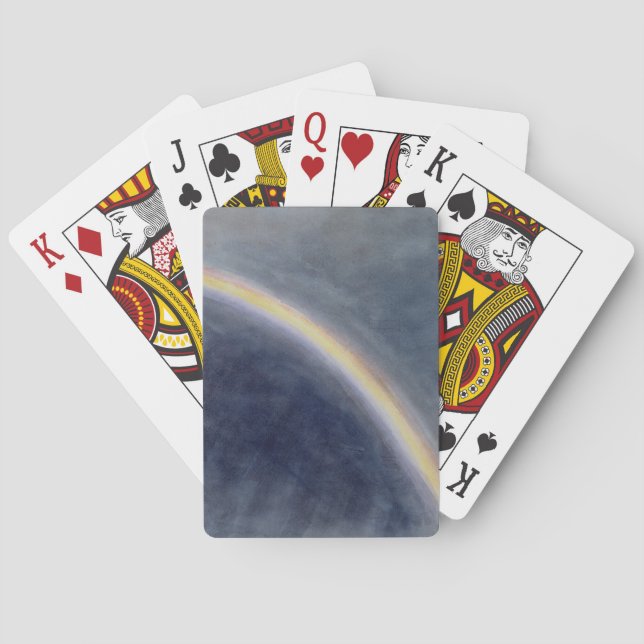 Sky Study with Rainbow, 1827 (w/c on paper) Poker Cards (Back)