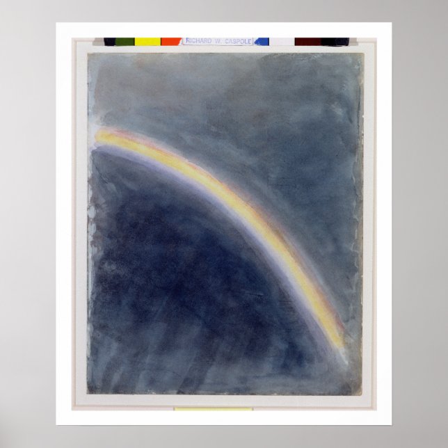 Sky Study with Rainbow, 1827 (w/c on paper) Poster (Front)