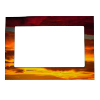sky sunrise magnetic photo frame