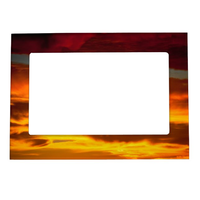 sky sunrise magnetic photo frame (Front)