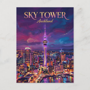 Sky Tower New Zealand Postcard