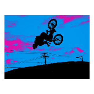 Sky Trekking - BMX Rider Poster
