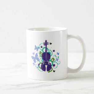 Sky Violin Design Coffee Mug