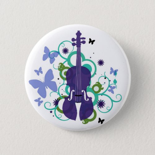 Sky Violins Pinback Button