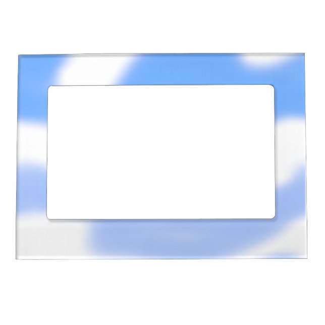 Sky Wave Sky Blue Clouds Magnetic Frame (Front)