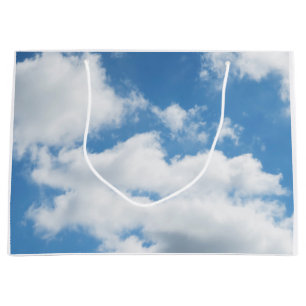 sky, weather, nature, white, blue, cloud, sunlight large gift bag