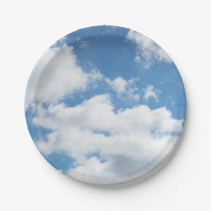 sky, weather, nature, white, blue, cloud, sunlight paper plates