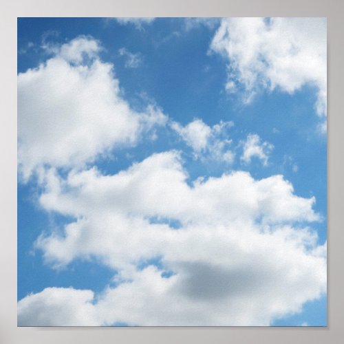 sky weather nature white blue cloud sunlight poster