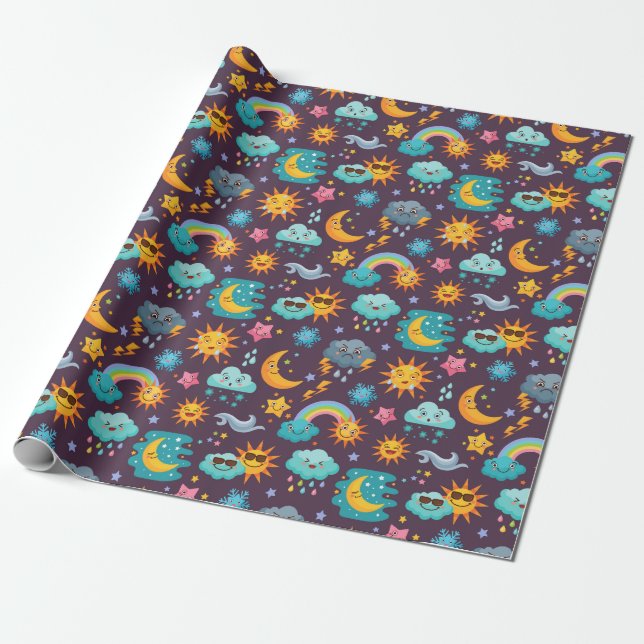 Sky Wrapping Paper (Unrolled)