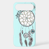 SkyBlue Dream-Catcher iPhone 4/4S Case (Back)