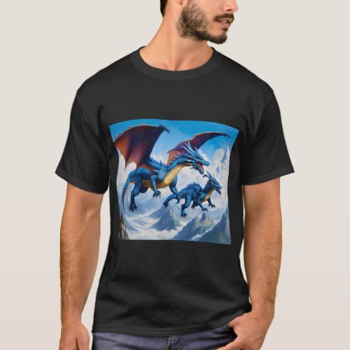 Skybound Majesty Dragon Flight T_Shirt