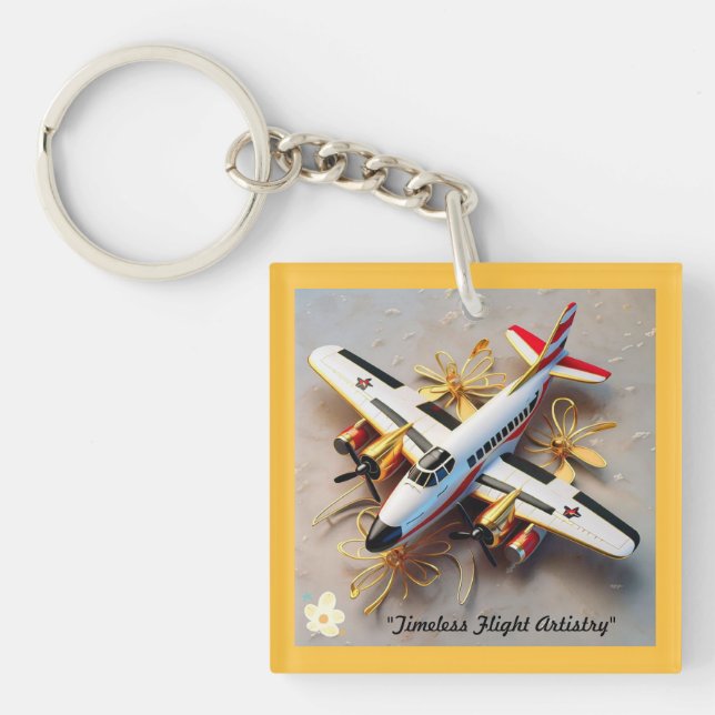 "Skybound Sophistication" Keychain (Front)