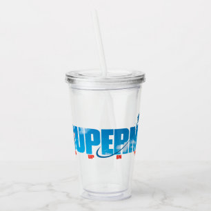 Skybound Superman Silhouette Acrylic Tumbler
