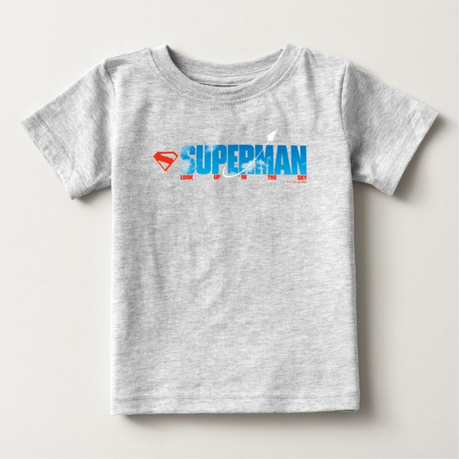 Skybound Superman Silhouette Baby T-Shirt (Front)