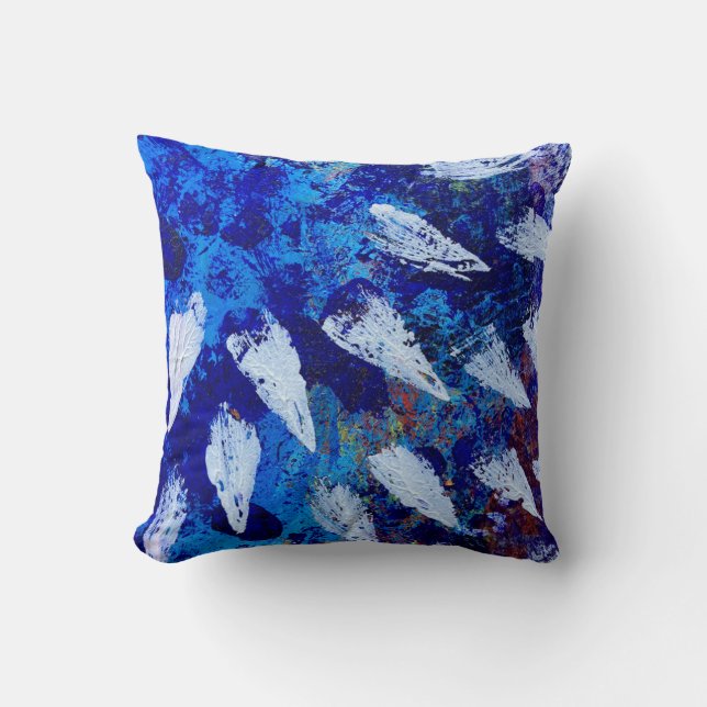 Skyburst Throw Pillow (Front)