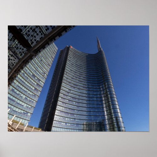 Skycrapers in Gae Aulenti Milano Poster