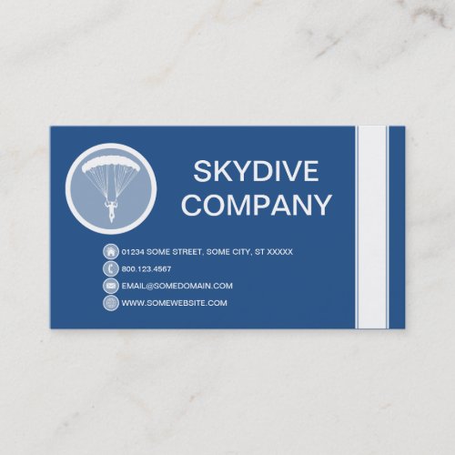 SKYDIVE bubble Business Card
