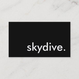 skydive. business card